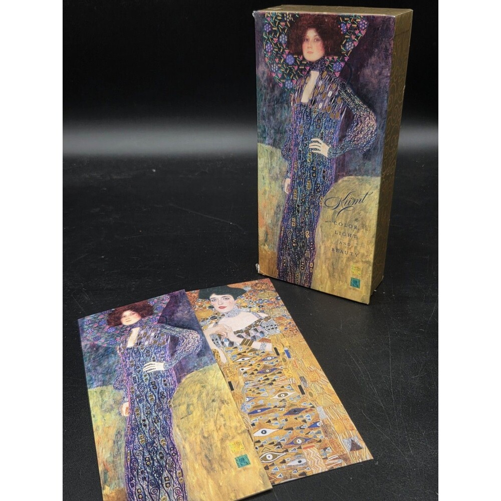 Papyrus Gustav Klimt Portrait of Adele Bloch-Bauer Emilie Floge Cards Set Of 19